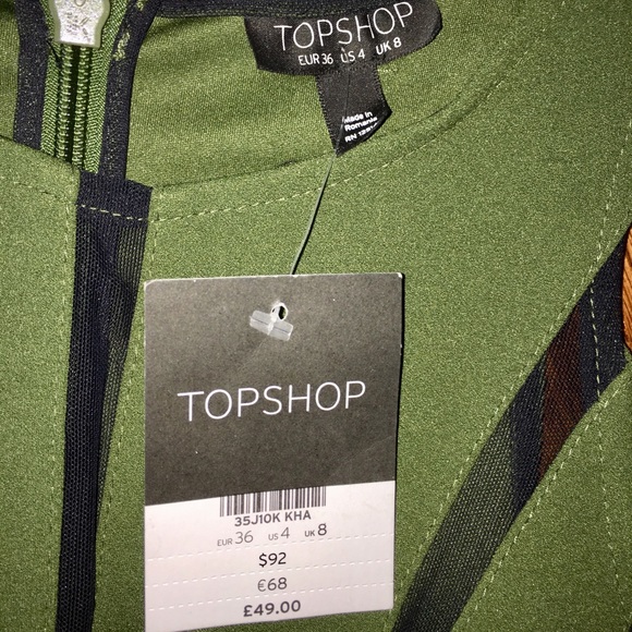 Topshop Green Dress - Picture 4 of 4
